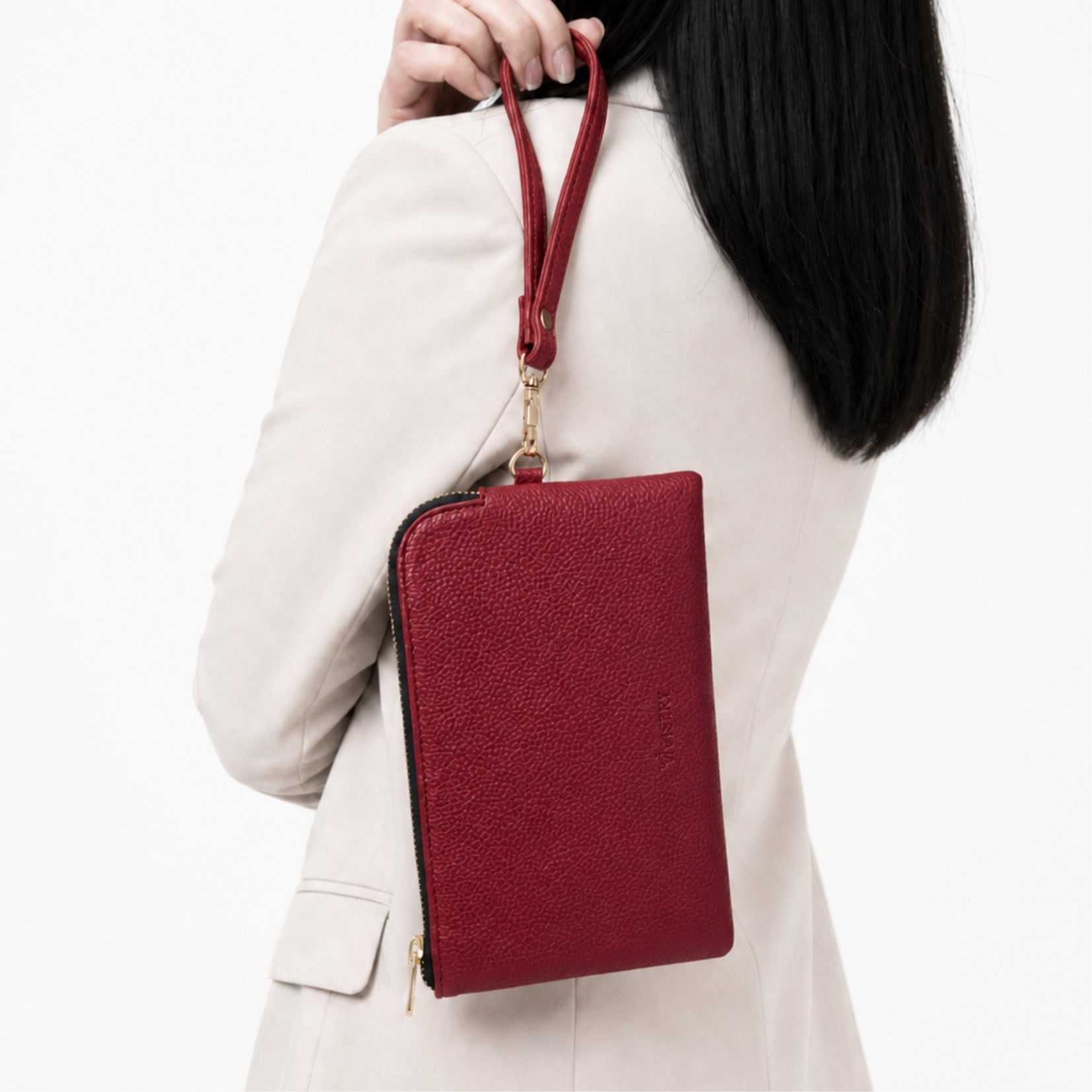 Rover Phone Wallet with Wrist Loop – Wine Berry