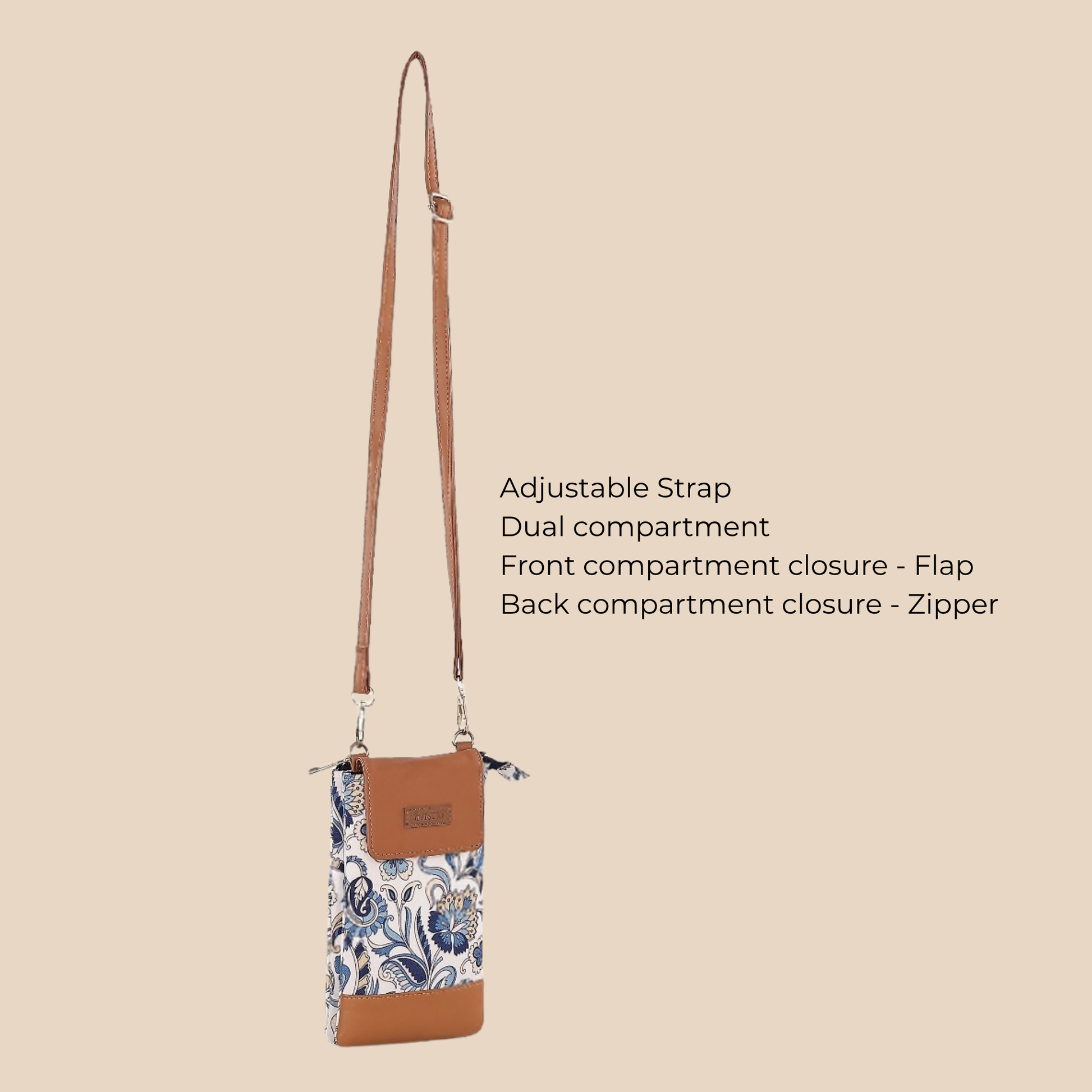 Blue Vista Mobile Sling Bag - Vivistry