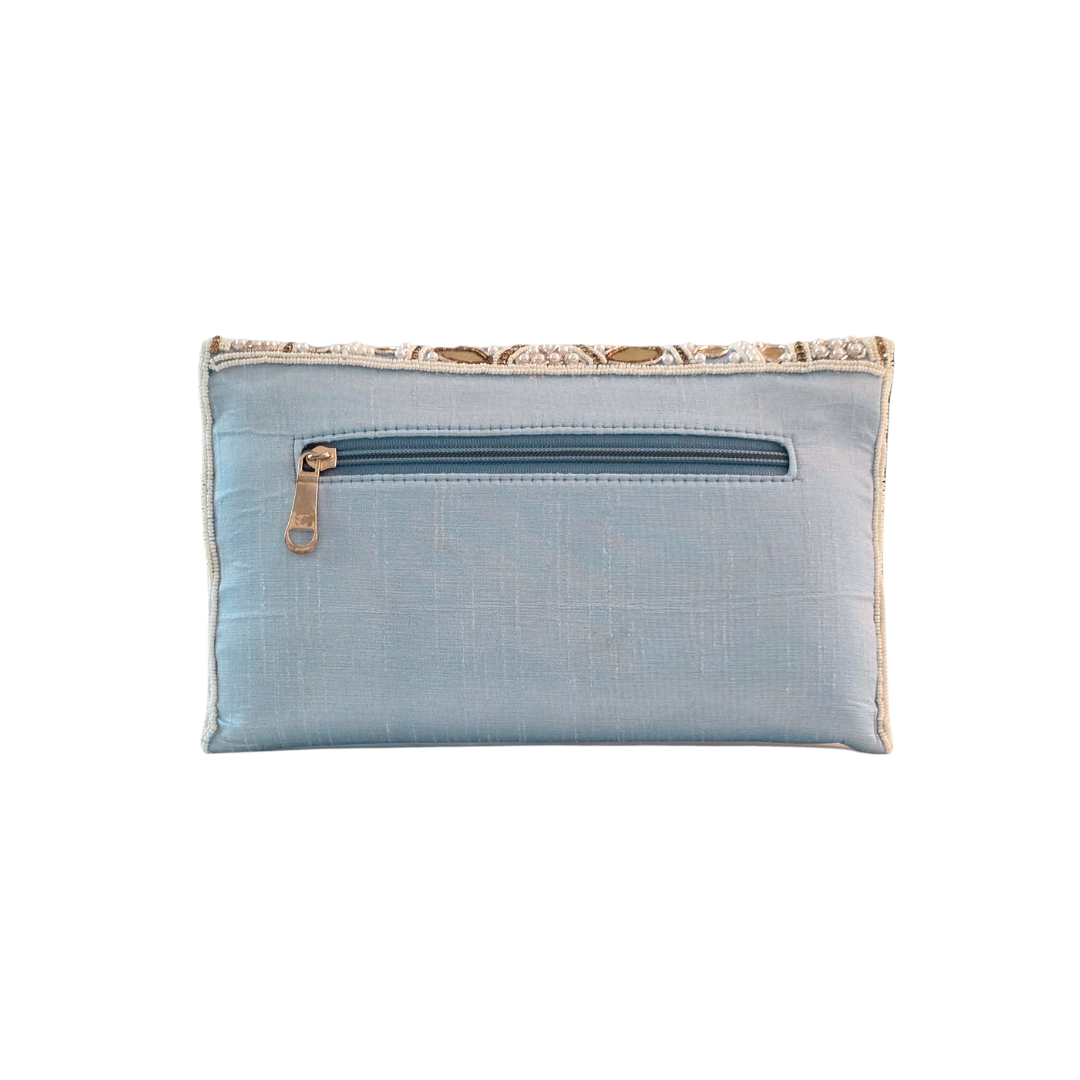 Meher Clutch Bag - Mist Blue