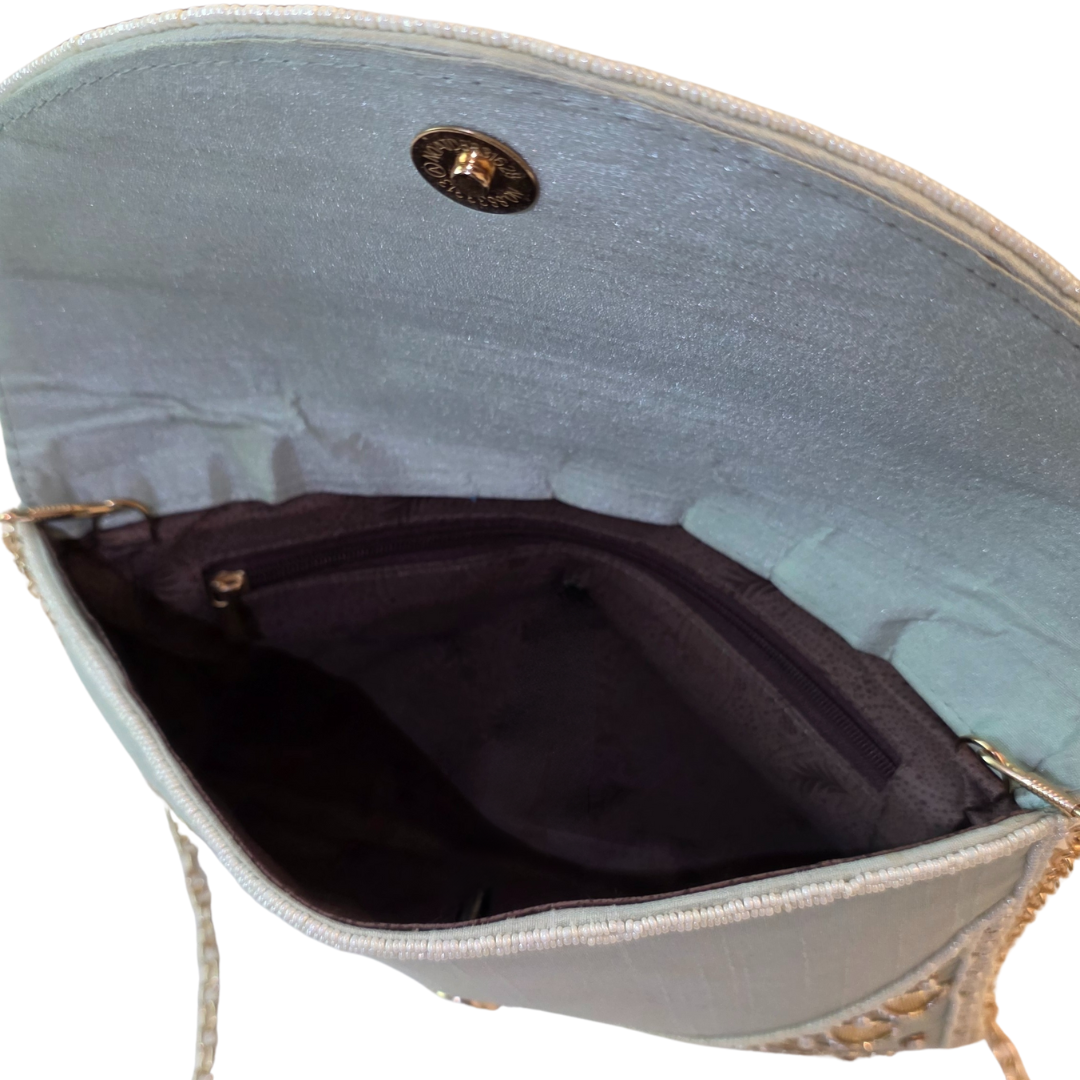 Meher Clutch Bag - Mint Green
