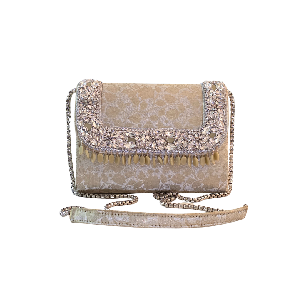 Noor Clutch Bag - Ivory Radiance
