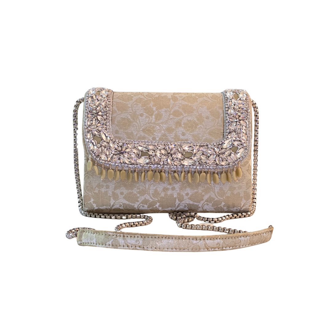 Noor Clutch Bag - Ivory Radiance