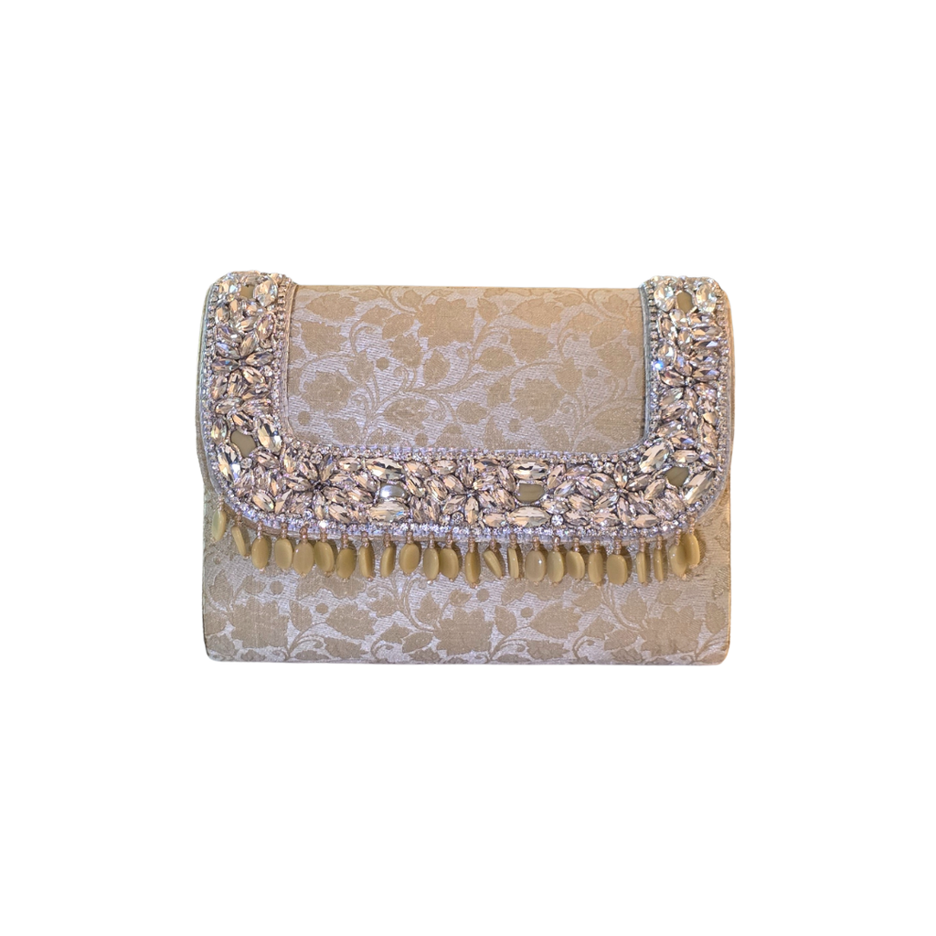 Noor Clutch Bag - Ivory Radiance