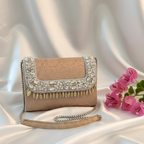 Noor Clutch Bag – Champagne Glow