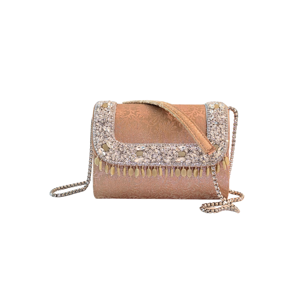 Noor Clutch Bag – Champagne Glow