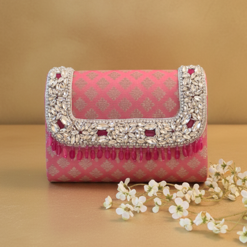 Noor Clutch Bag - Rose Gleam