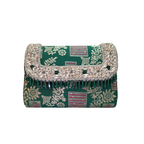 Noor Clutch Bag - Emerald Bloom