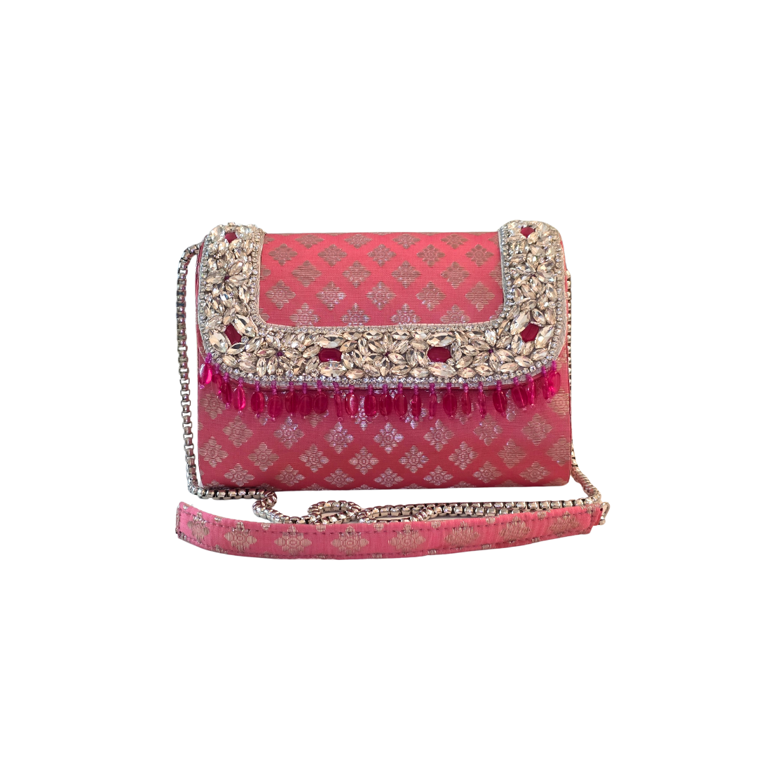 Noor Clutch Bag - Rose Gleam