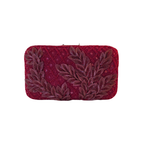 Aira Clutch Bag - Crimson Bloom
