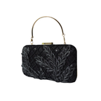 Aira Clutch Bag - Noir Bloom