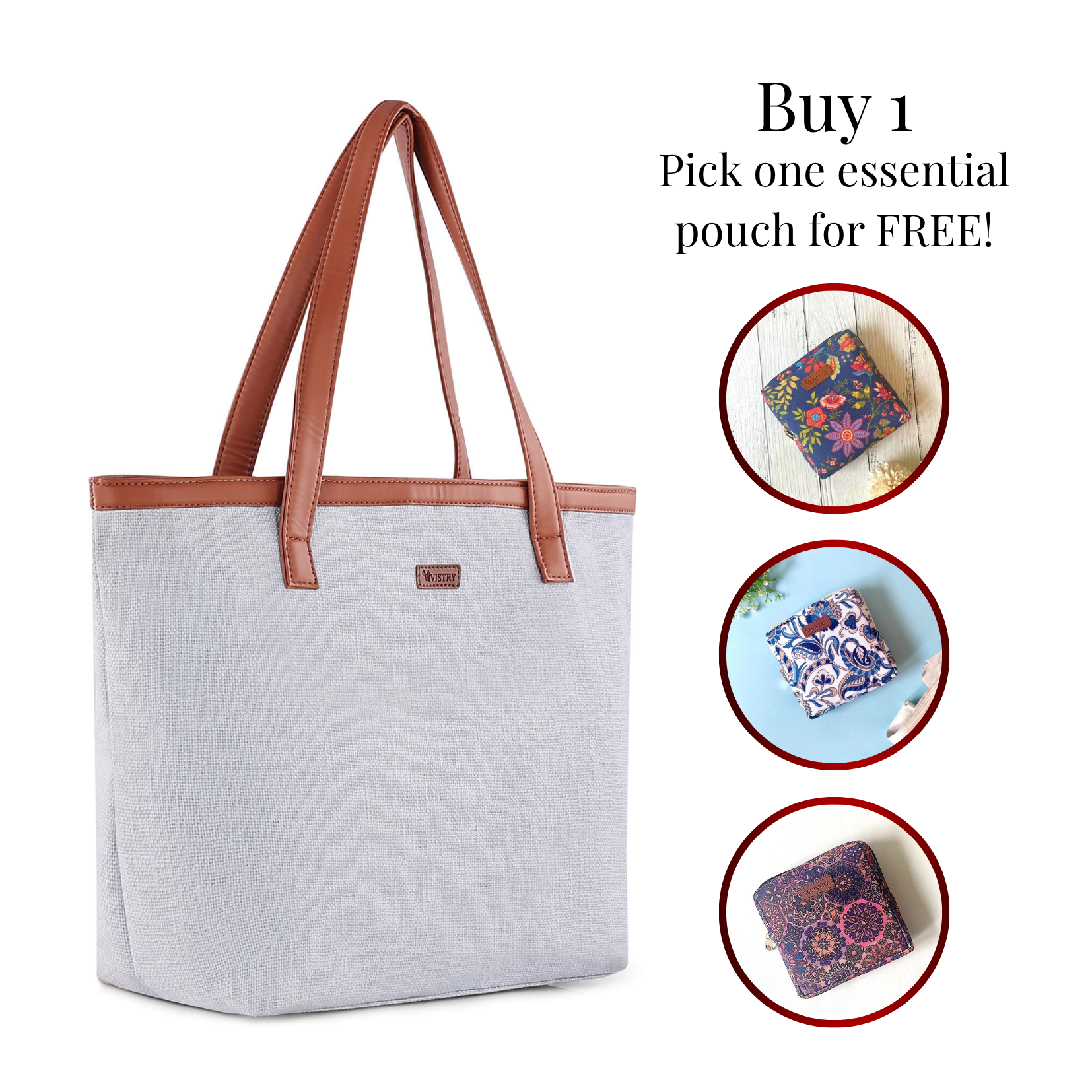 Women Handmade Jacquard All Purpose Tote Bag for Daily Carry - Sky Weave