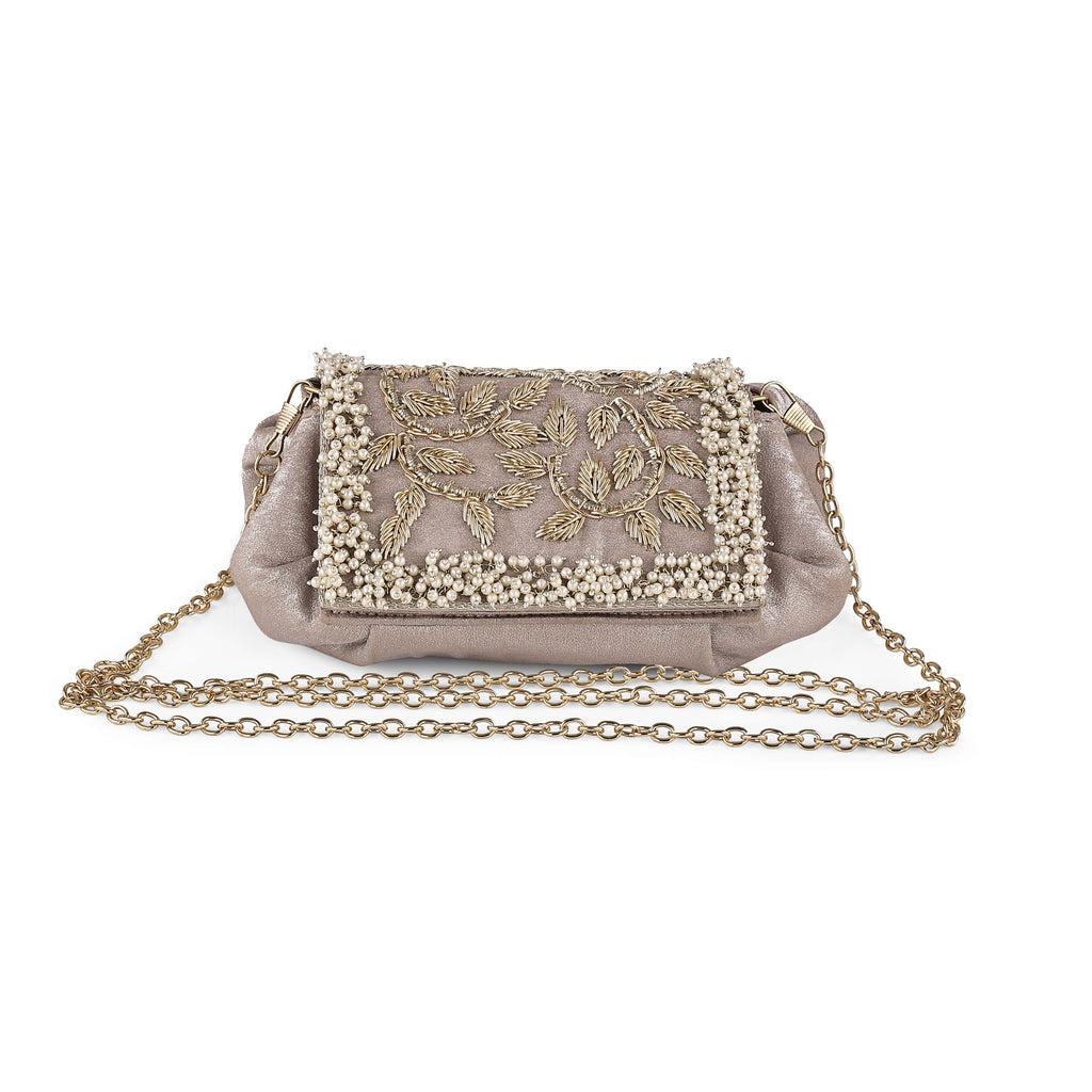 Anya Plush Clutch - Blush Radiance