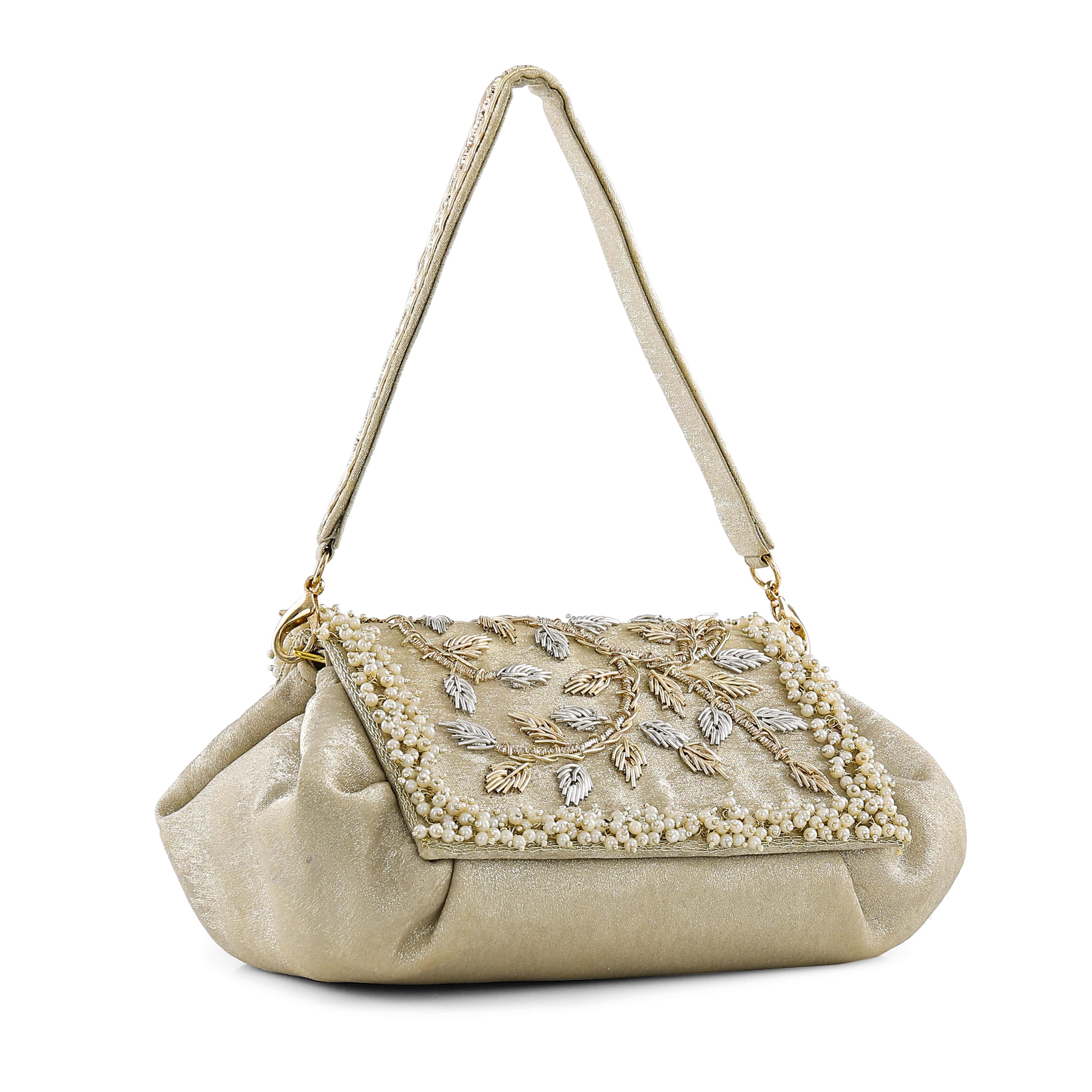 Anya Plush Clutch - Golden Glow