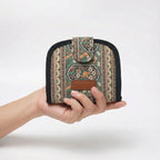 Women Handmade Canvas Compact Foldable Wallet - Emerelle Grove
