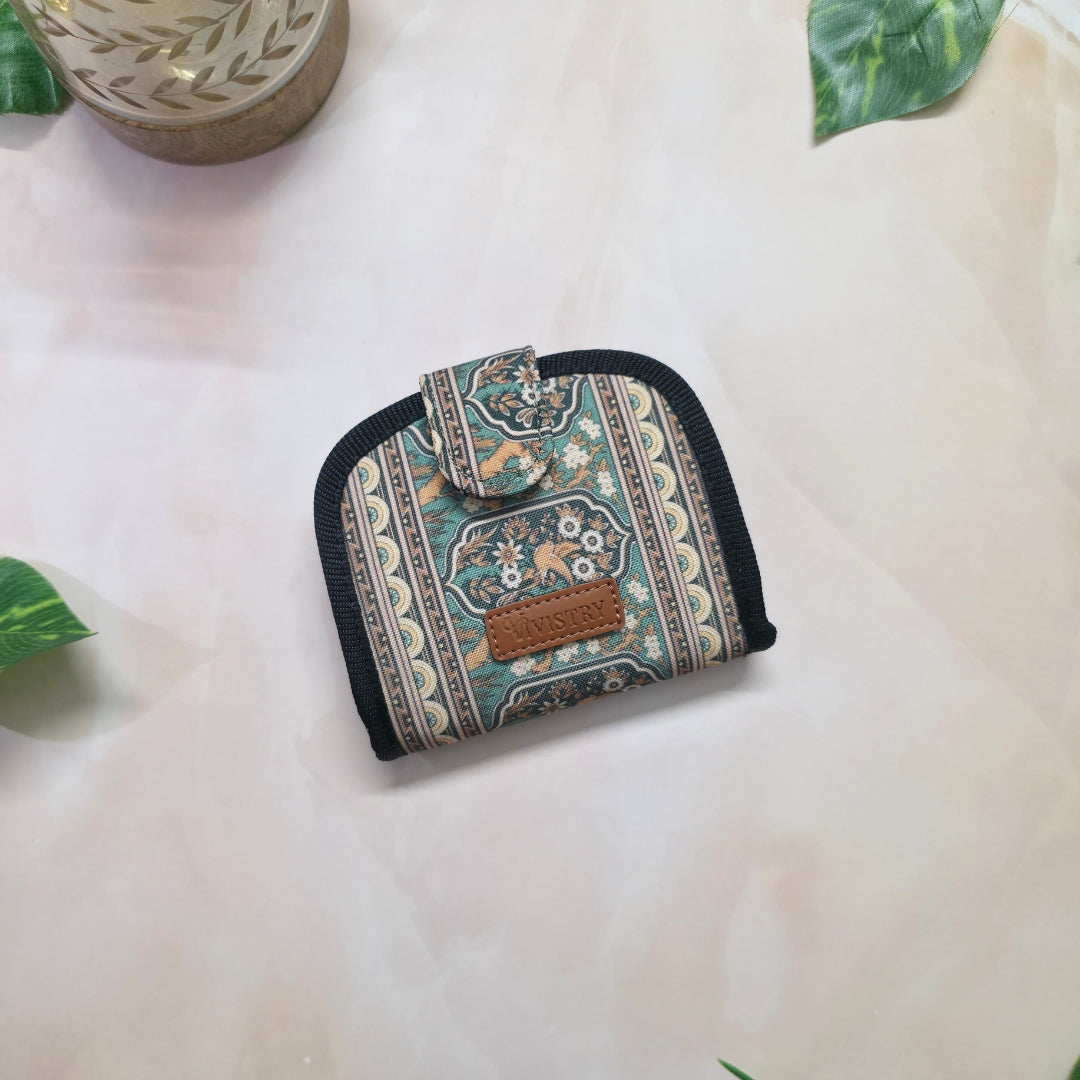 Women Handmade Canvas Compact Foldable Wallet - Emerelle Grove