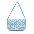 Blue Mirage Beaded Shoulder Bag
