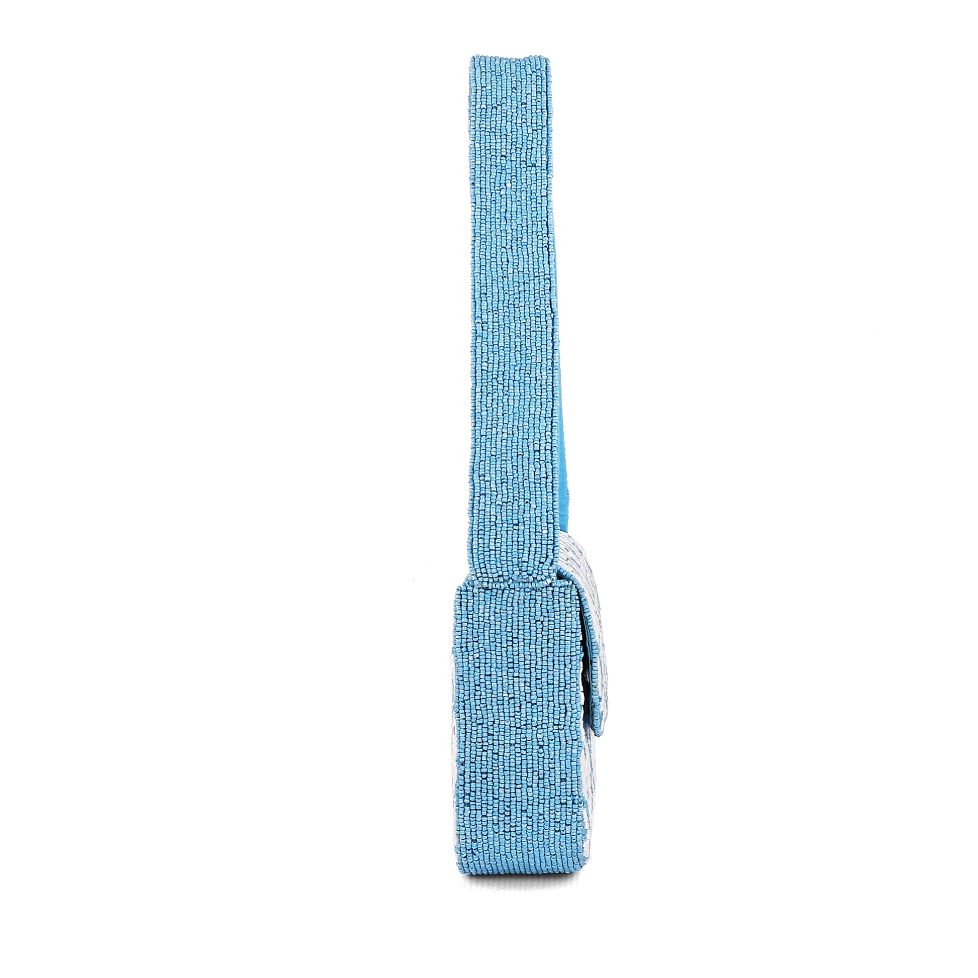 Blue Mirage Beaded Shoulder Bag