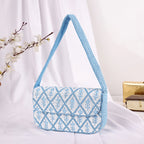 Blue Mirage Beaded Shoulder Bag