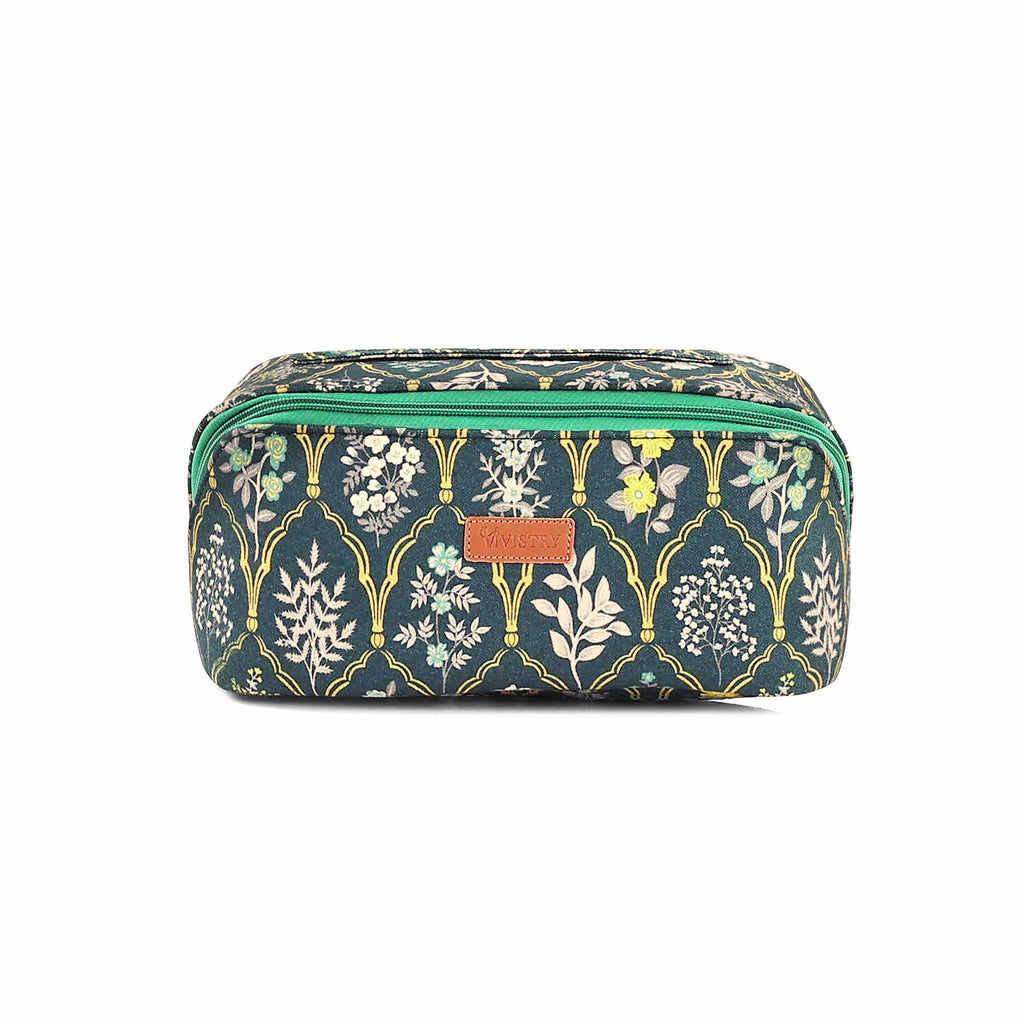 Blue Trellis Carryall Vanity Case - Vivistry