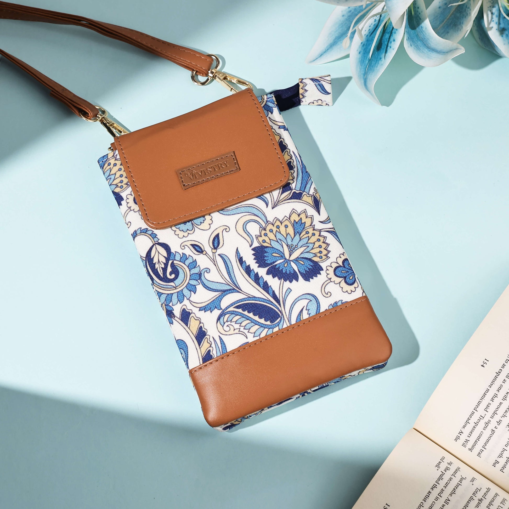 Blue Vista Mobile Sling Bag - Vivistry