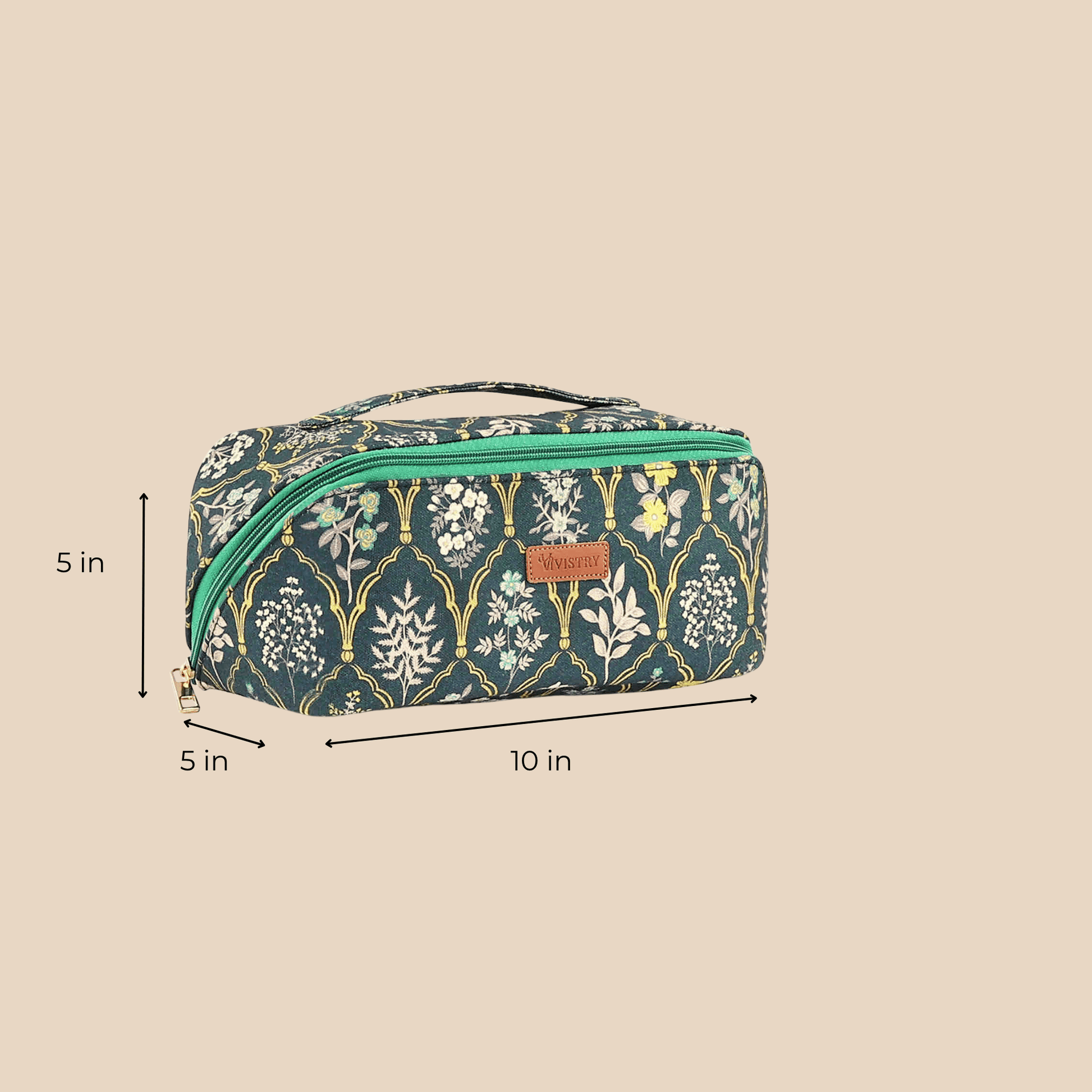 Blue Trellis Carryall Vanity Case - Vivistry