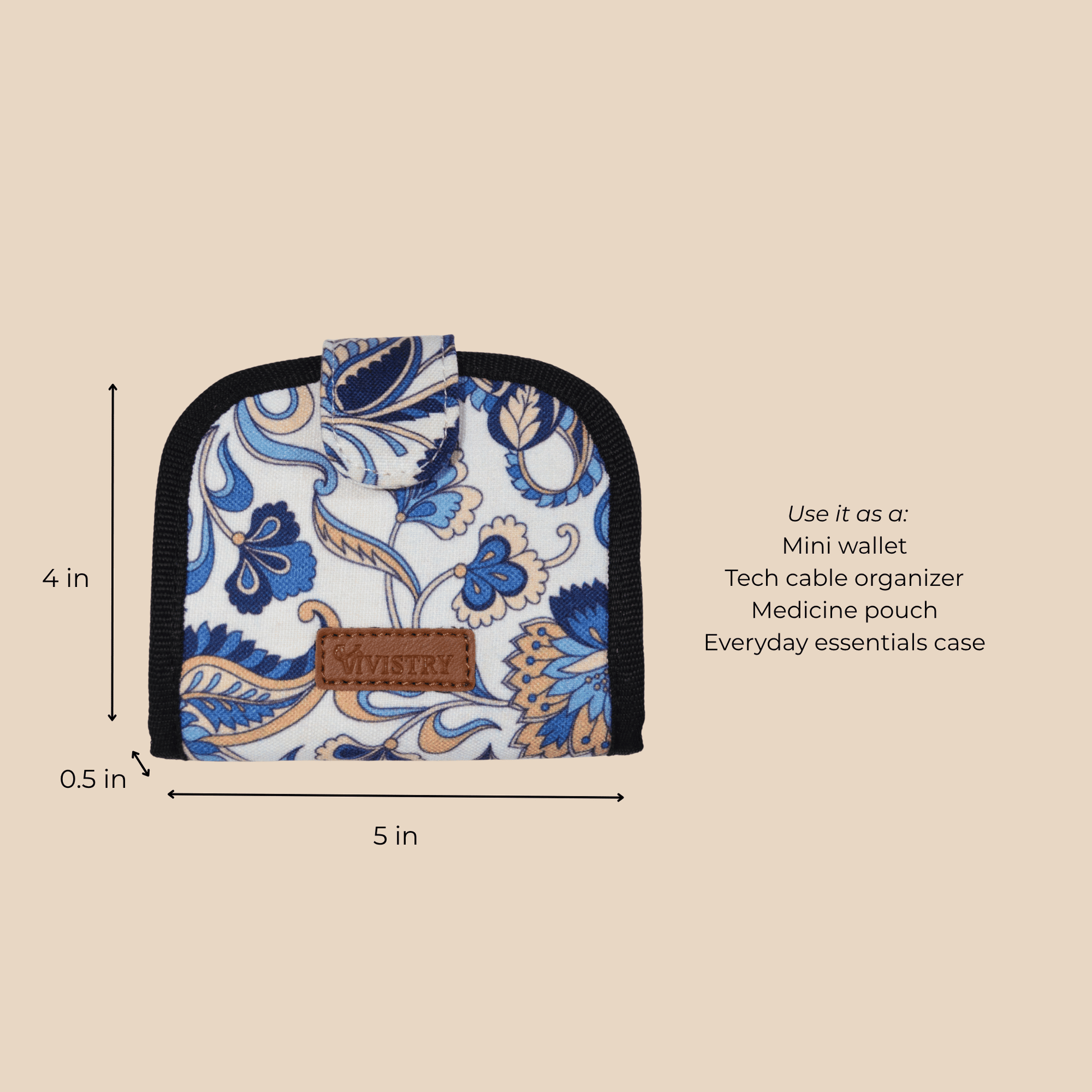 Blue Vista Bitsy Foldable Pouch - Vivistry