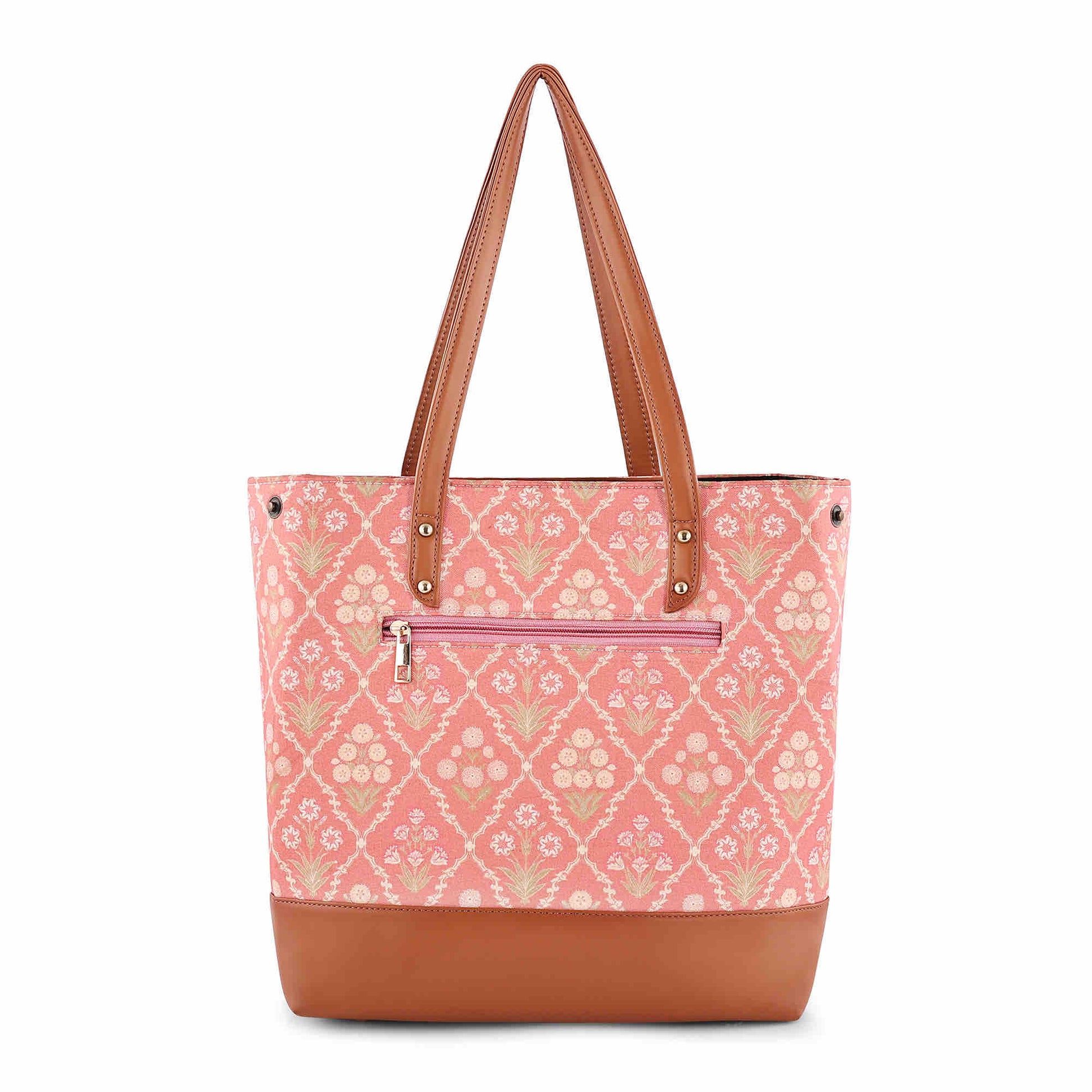 Blush Trellis Classic City Tote - Vivistry