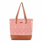 Blush Trellis Classic City Tote - Vivistry