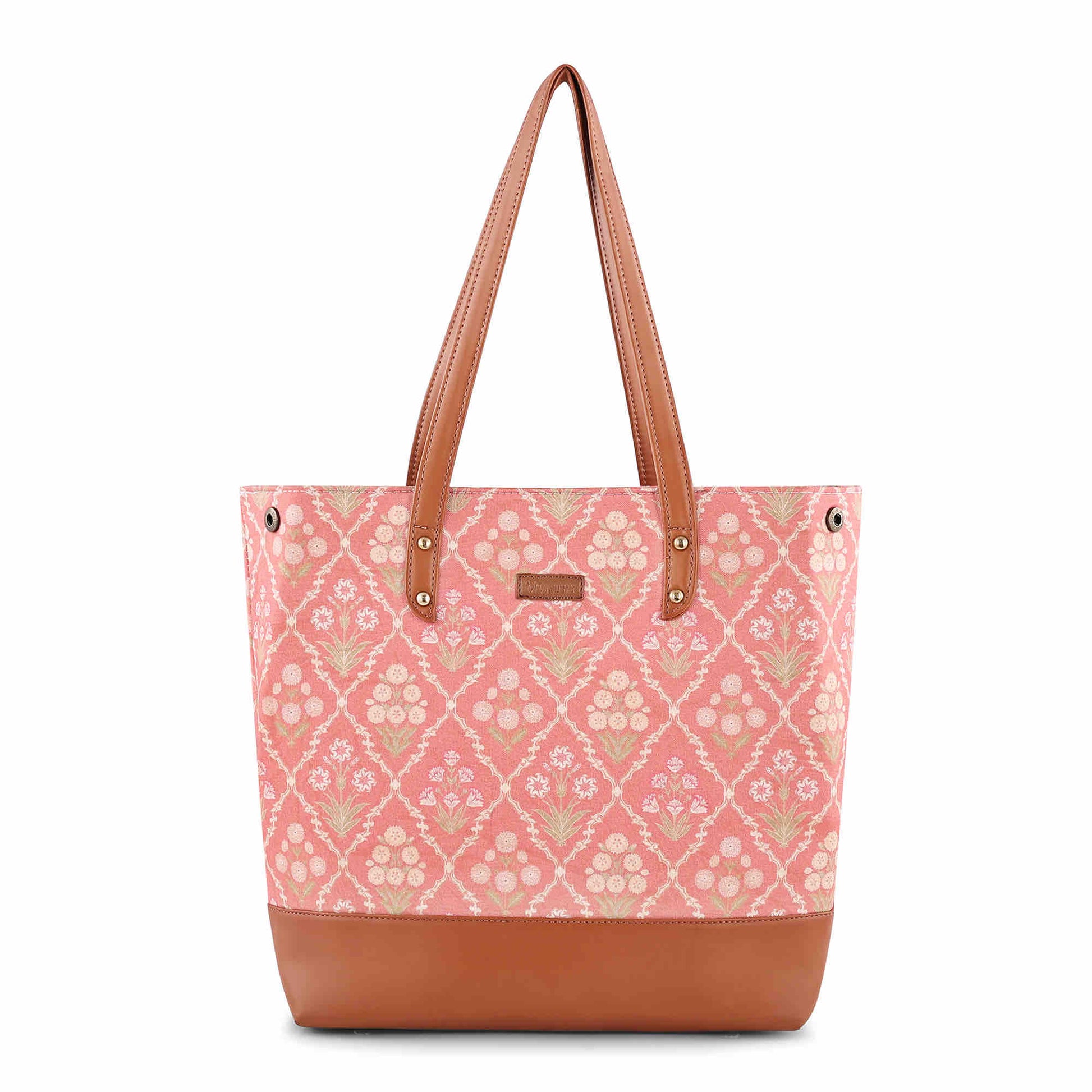 Blush Trellis Classic City Tote - Vivistry