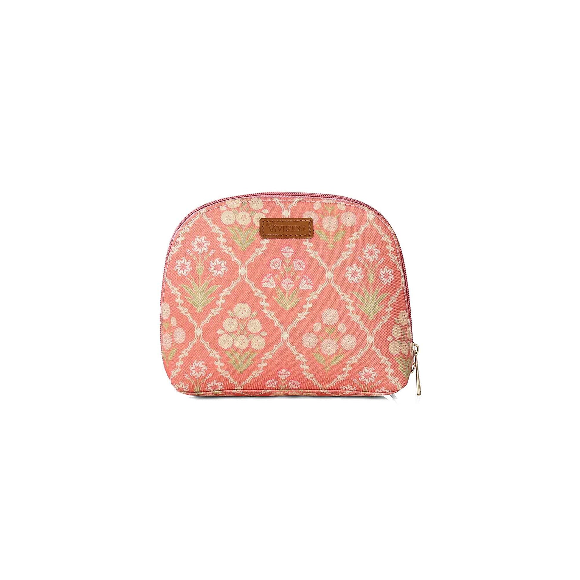 Blush Trellis Nimble Cosmetics Pouch - Vivistry