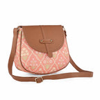Blush Trellis Saddle Sling Bag - Vivistry