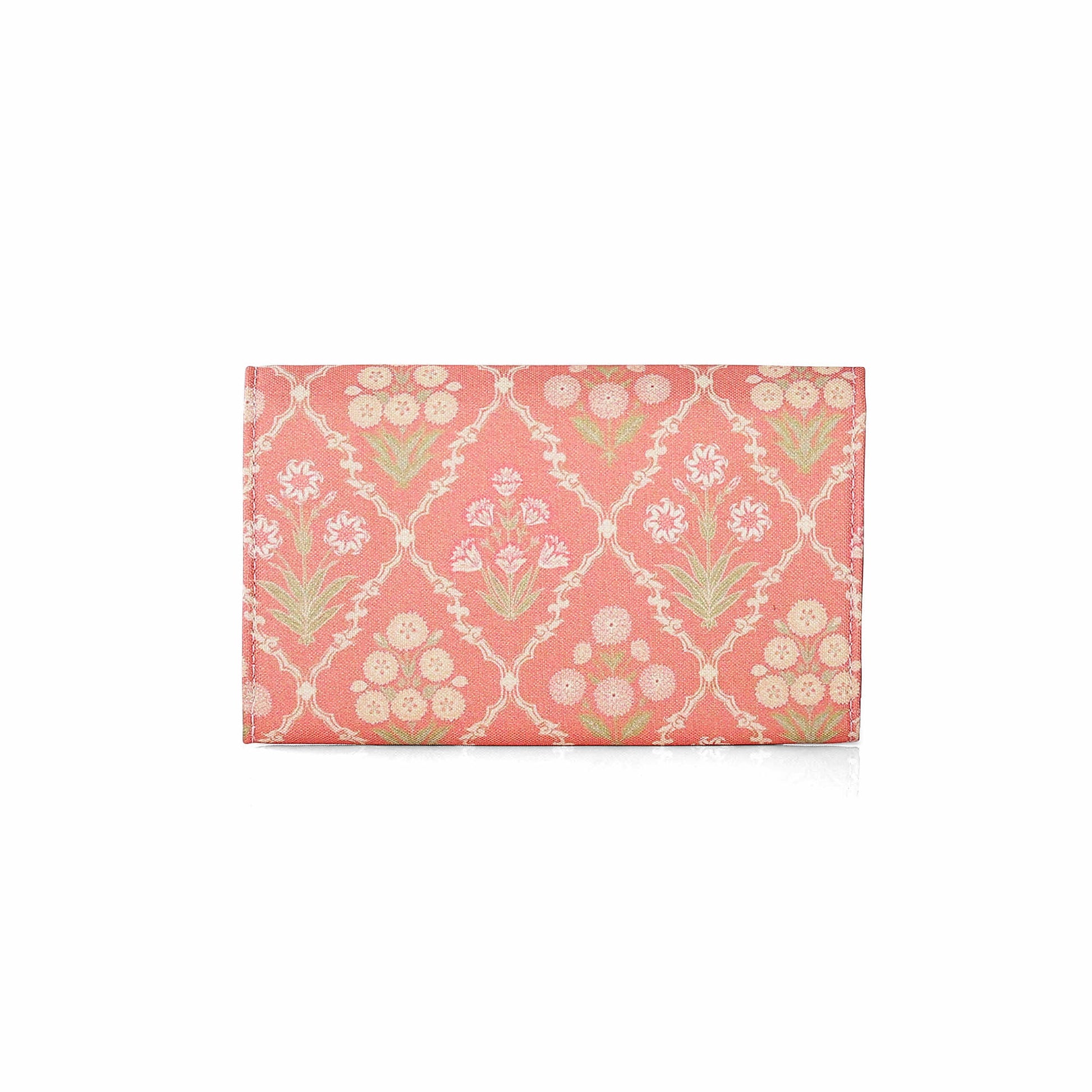 Blush Trellis Women’s Printed Flap Wallet - Vivistry