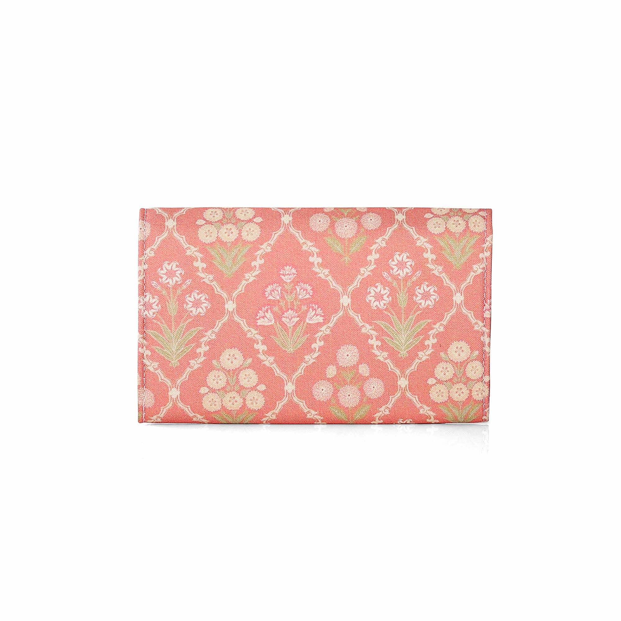 Blush Trellis Women’s Printed Flap Wallet - Vivistry