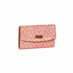 Blush Trellis Women’s Printed Flap Wallet - Vivistry
