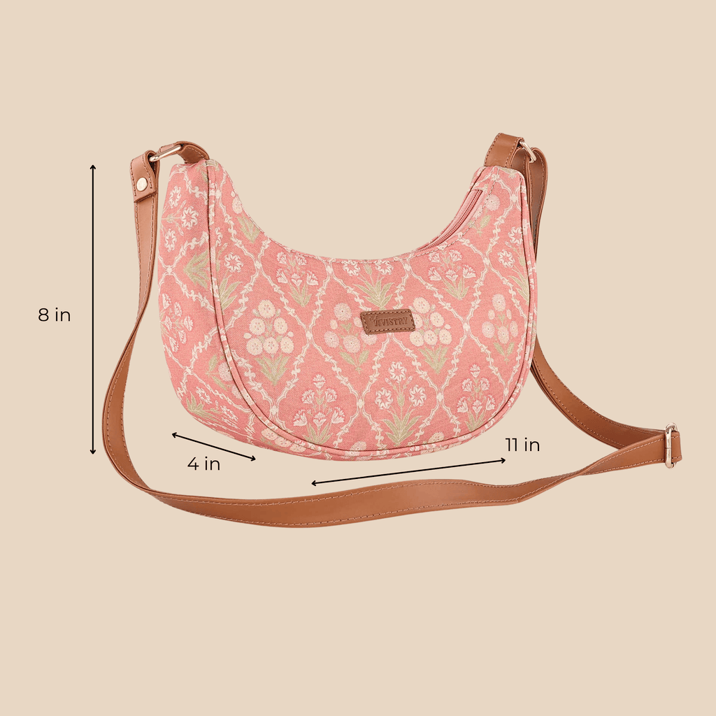 Blush Trellis Luna Sling Bag - Vivistry