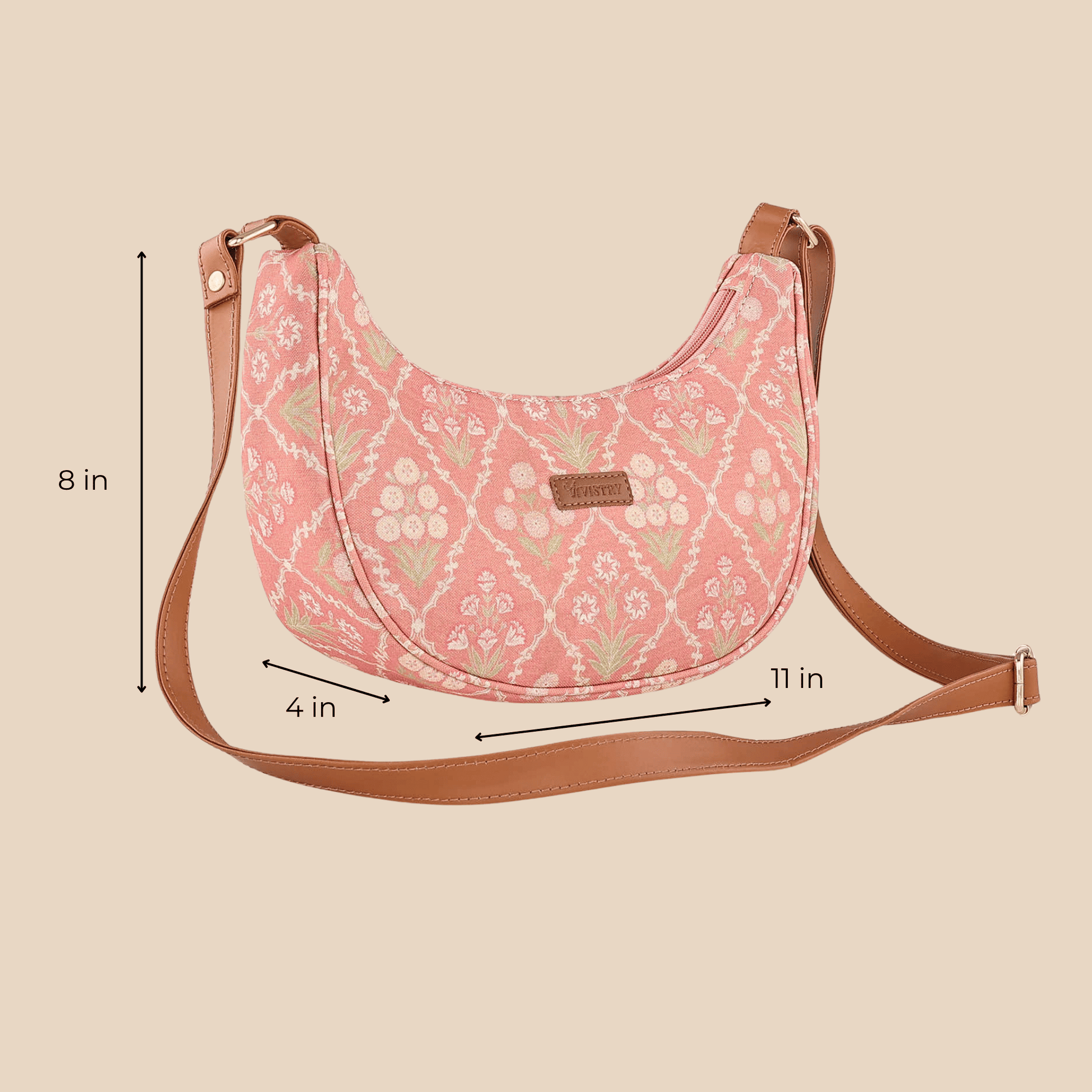 Blush Trellis Luna Sling Bag - Vivistry