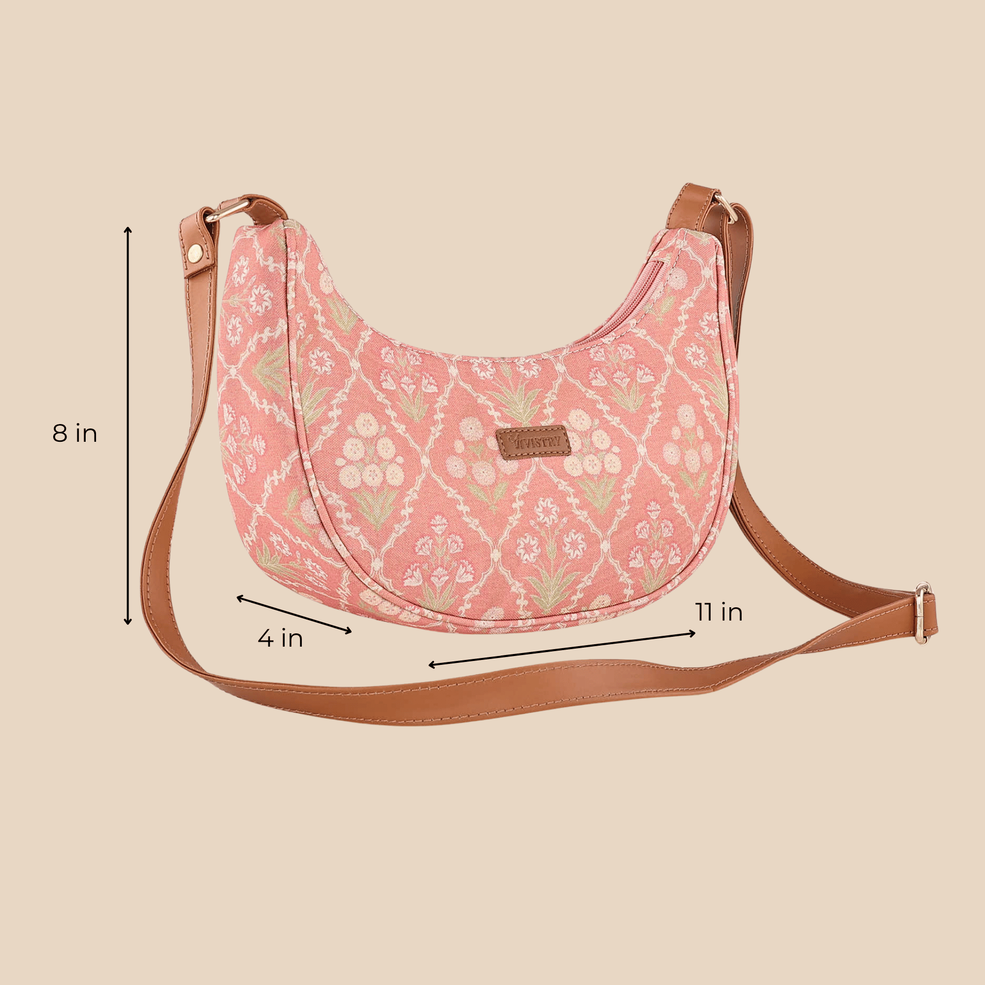 Blush Trellis Luna Sling Bag - Vivistry