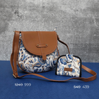 Combo: Blue Vista Saddle Sling + Bitsy Pouch