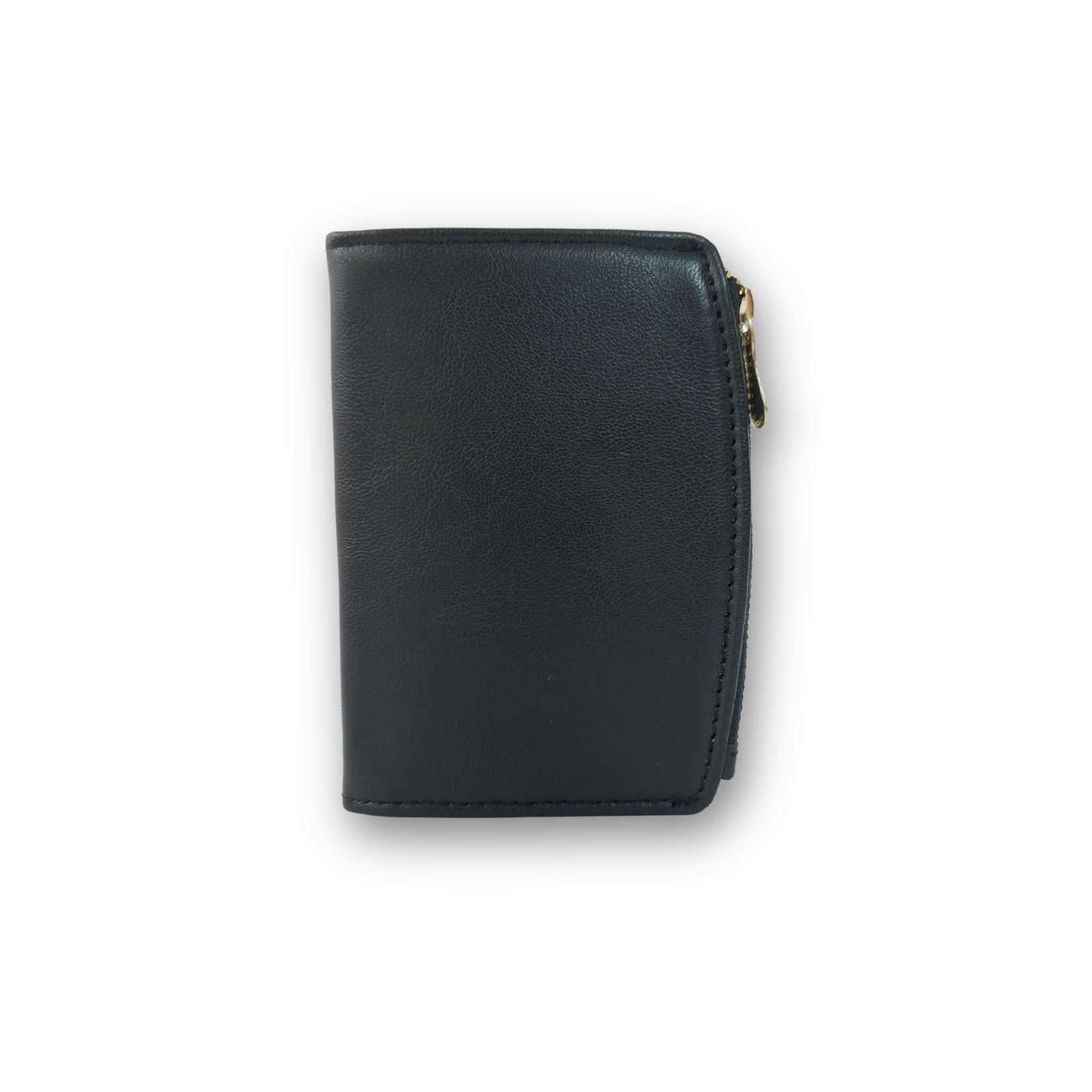 Compact Bi-Fold Wallet – Classic Black