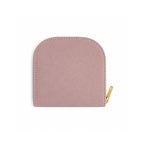 Compact Textured Zip Around Wallet - Blush
