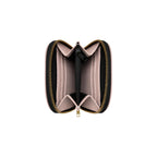 Compact Textured Zip Around Wallet - Blush