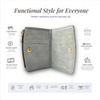 Compact Bi-Fold Wallet – Ash Grey