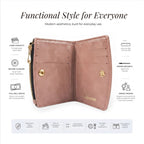 Compact Bi-Fold Wallet – Blush