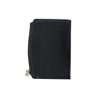 Compact Bi-Fold Wallet – Croco Black