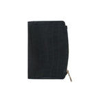 Compact Bi-Fold Wallet – Croco Black