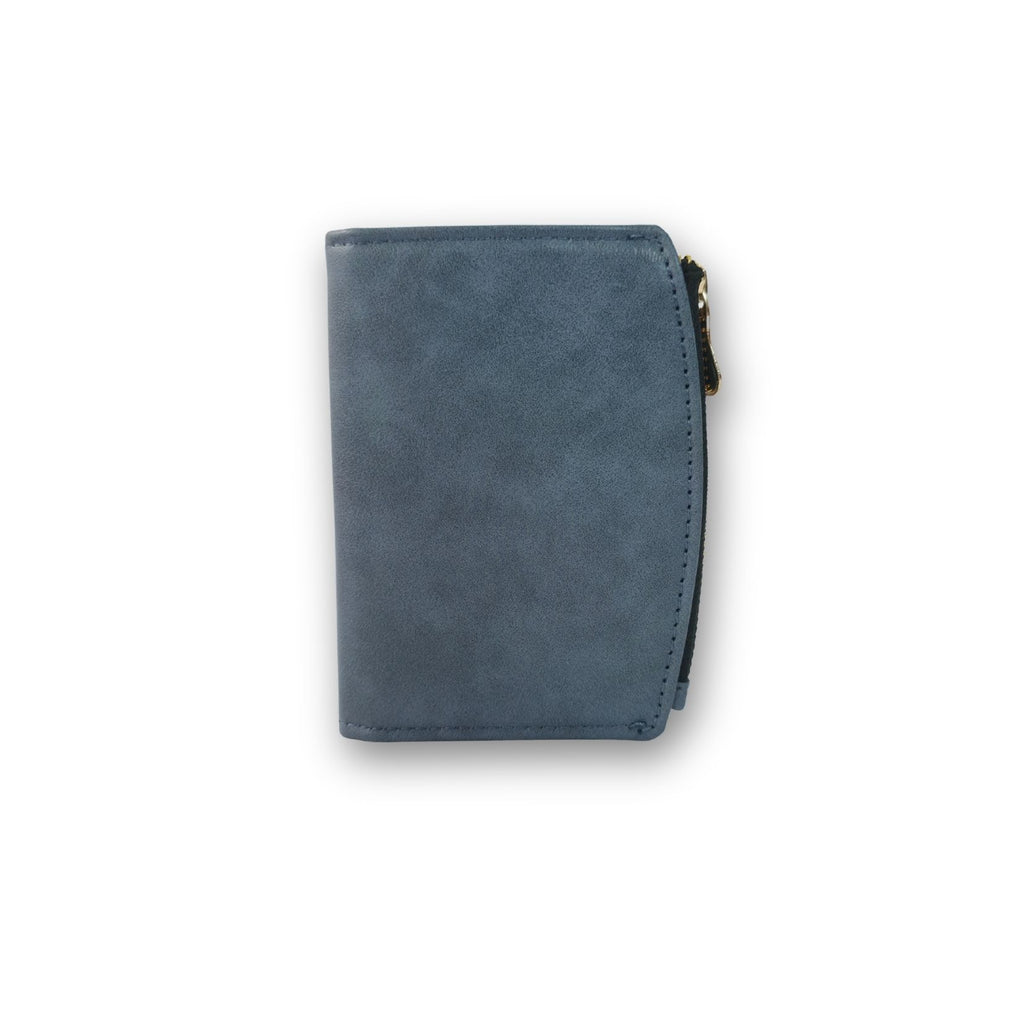 Compact Bi-Fold Wallet – Slate Blue