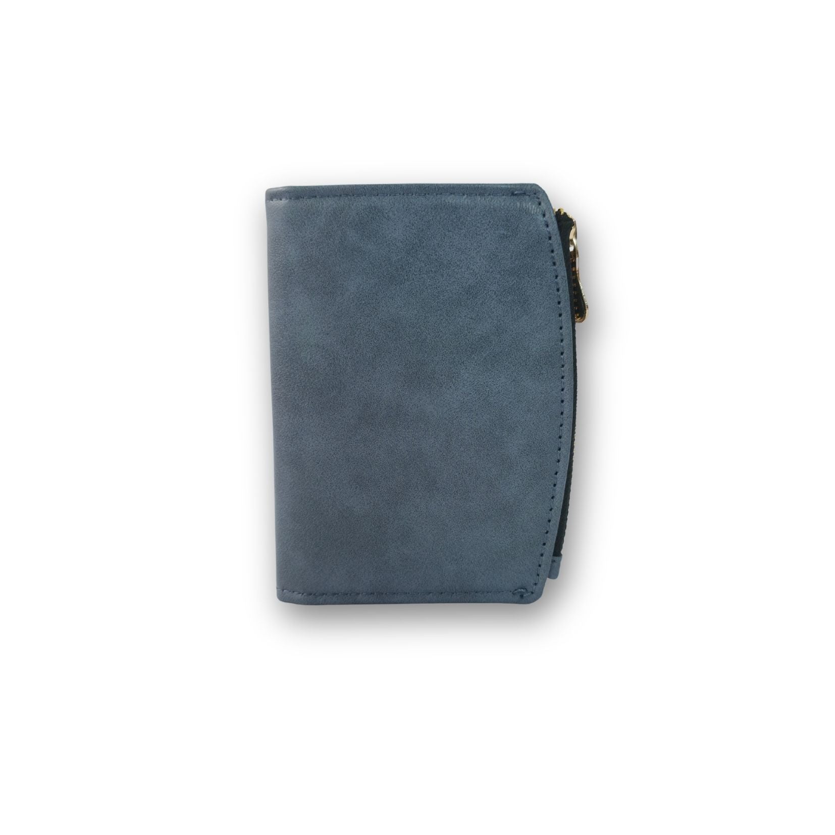 Compact Bi-Fold Wallet – Slate Blue