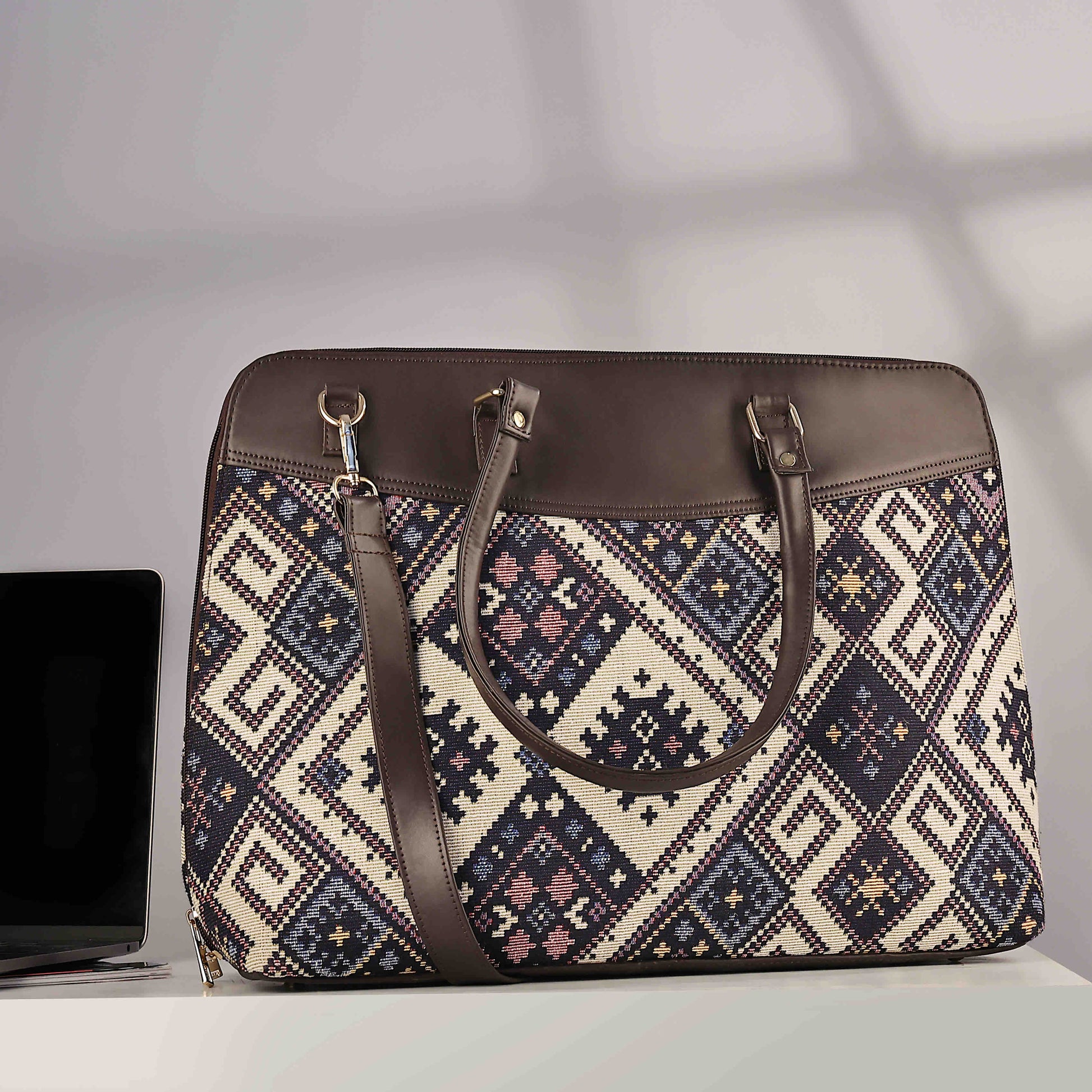 Geometric Galaxy Statement Laptop Bag - Vivistry