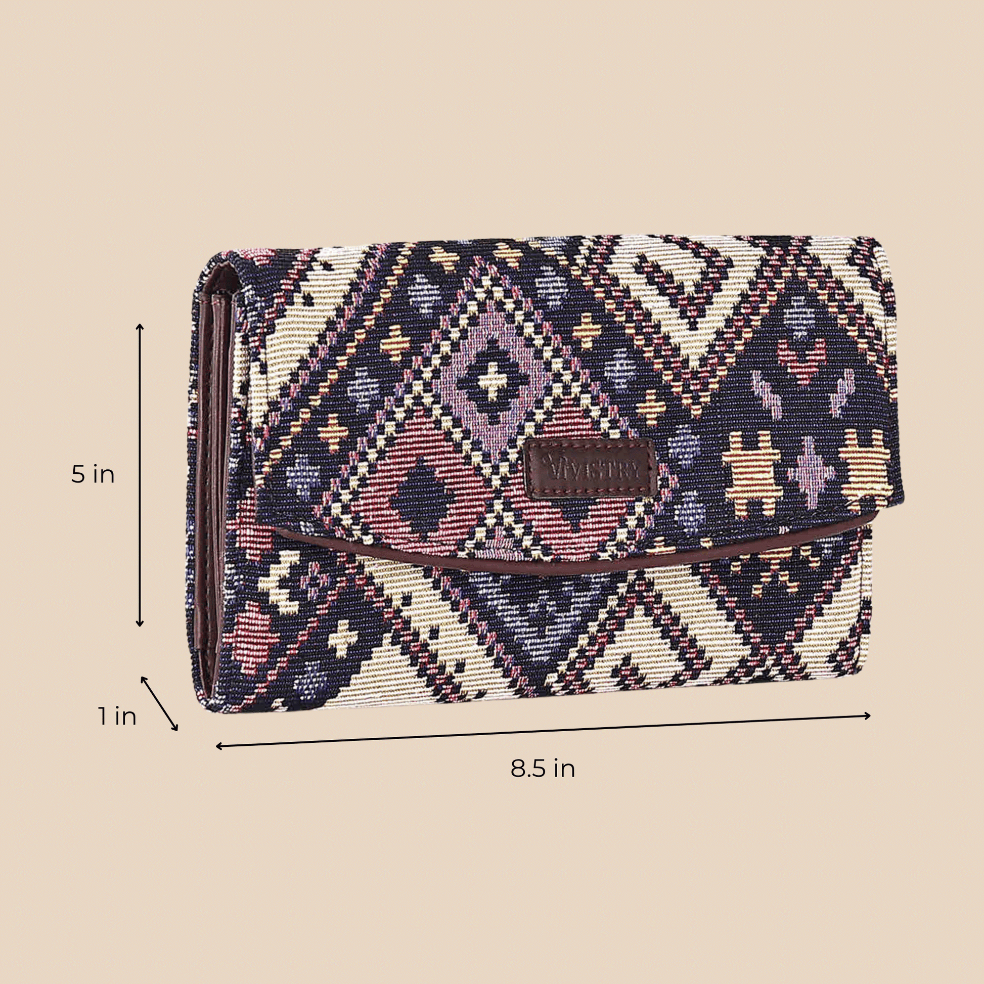 Geometric Galaxy Women’s Printed Flap Wallet - Vivistry