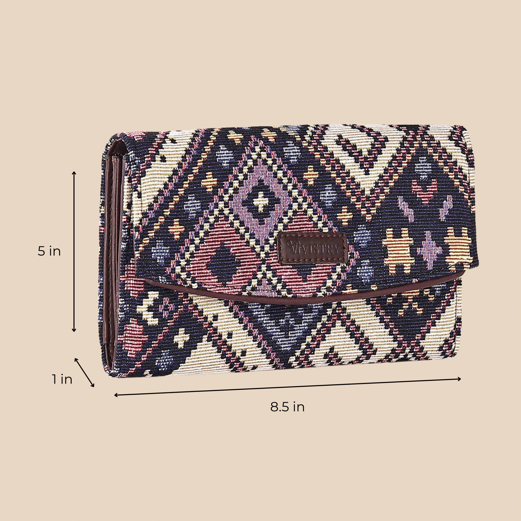 Geometric Galaxy Women’s Printed Flap Wallet - Vivistry